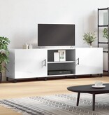 VidaXL Tv-meubel 150x30x50 cm bewerkt hout hoogglans wit
