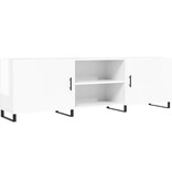 VidaXL Tv-meubel 150x30x50 cm bewerkt hout hoogglans wit