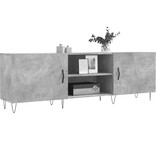 VidaXL Tv-meubel 150x30x50 cm bewerkt hout betongrijs