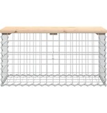 VidaXL Tuinbank Schanskorfontwerp 83x44x42 cm massief grenenhout
