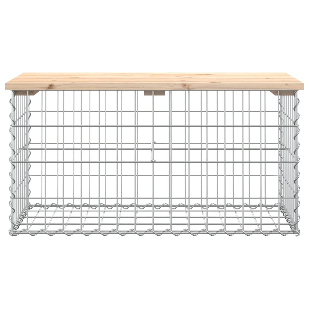 VidaXL Tuinbank Schanskorfontwerp 83x44x42 cm massief grenenhout