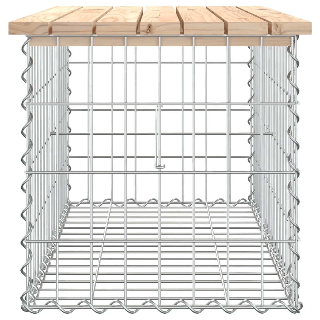 VidaXL Tuinbank Schanskorfontwerp 83x44x42 cm massief grenenhout