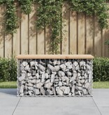 VidaXL Tuinbank schanskorfontwerp 83x31,5x42 cm massief grenenhout