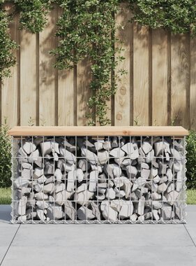 VidaXL Tuinbank schanskorfontwerp 83x31,5x42 cm massief grenenhout