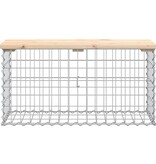 VidaXL Tuinbank schanskorfontwerp 83x31,5x42 cm massief grenenhout