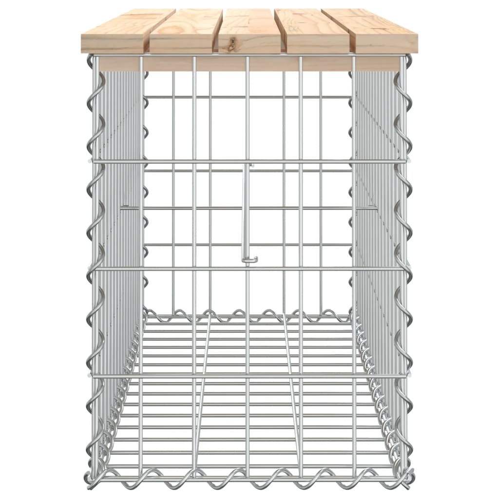 VidaXL Tuinbank schanskorfontwerp 83x31,5x42 cm massief grenenhout