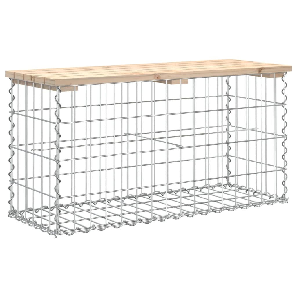 VidaXL Tuinbank schanskorfontwerp 83x31,5x42 cm massief grenenhout