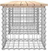 VidaXL Tuinbank Schanskorfontwerp 203x44x42 cm massief grenenhout