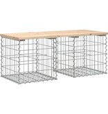 VidaXL Tuinbank Schanskorfontwerp 103x44x42 cm massief grenenhout