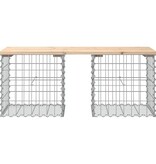 VidaXL Tuinbank Schanskorfontwerp 103x44x42 cm massief grenenhout