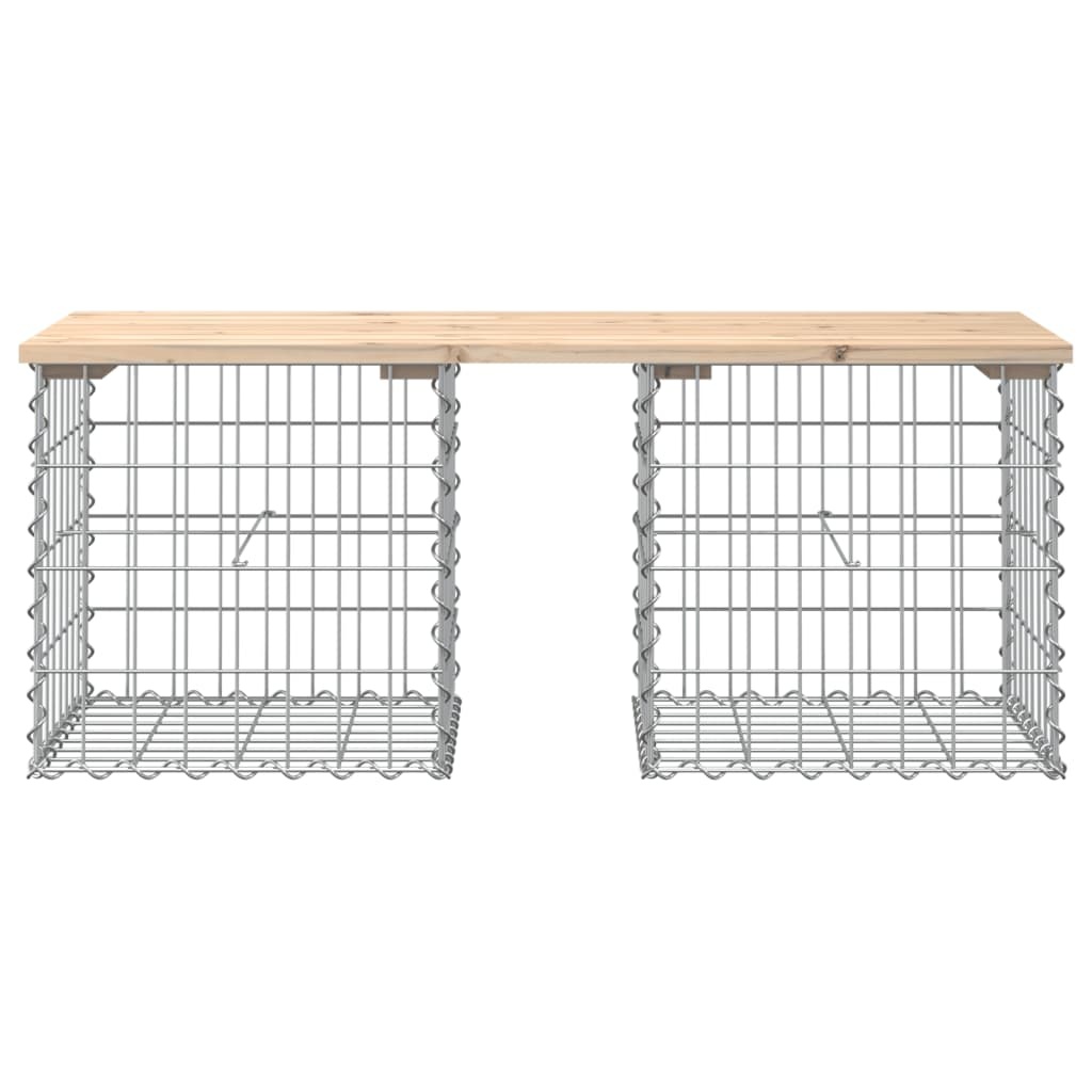 VidaXL Tuinbank Schanskorfontwerp 103x44x42 cm massief grenenhout