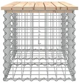 VidaXL Tuinbank Schanskorfontwerp 103x44x42 cm massief grenenhout
