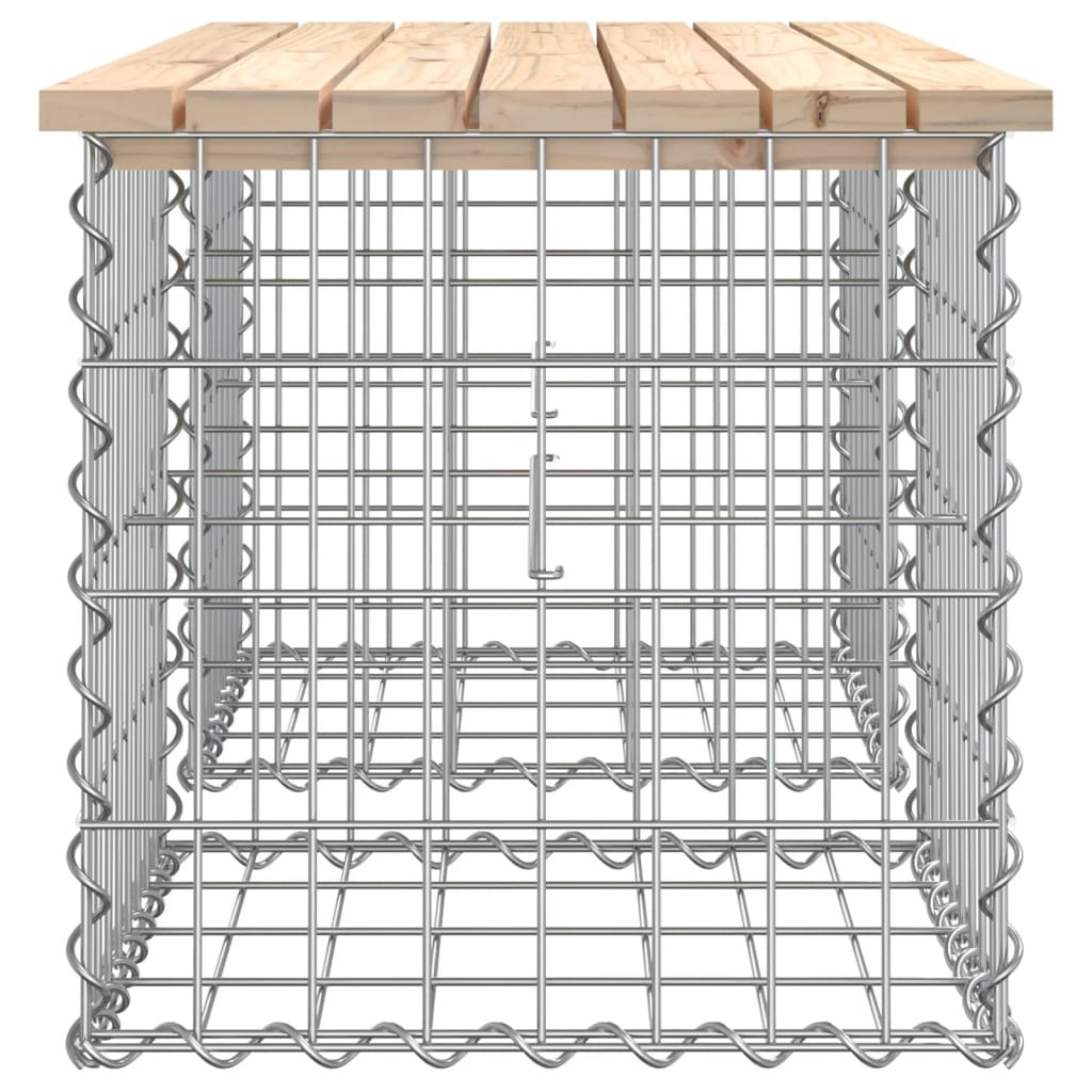 VidaXL Tuinbank Schanskorfontwerp 103x44x42 cm massief grenenhout