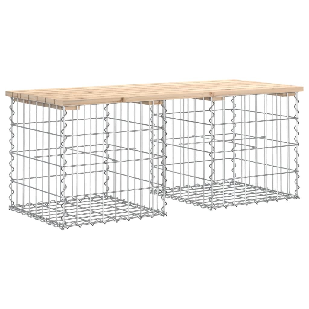 VidaXL Tuinbank Schanskorfontwerp 103x44x42 cm massief grenenhout