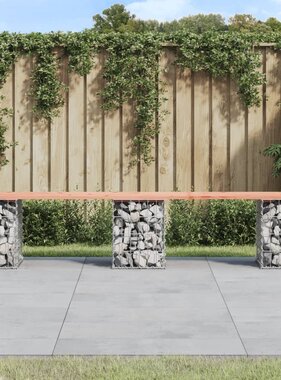 VidaXL Tuinbank schanskorfontwerp 203x31x42 cm massief douglashout