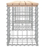 VidaXL Tuinbank Schanskorfontwerp 203x31x42 cm massief grenenhout