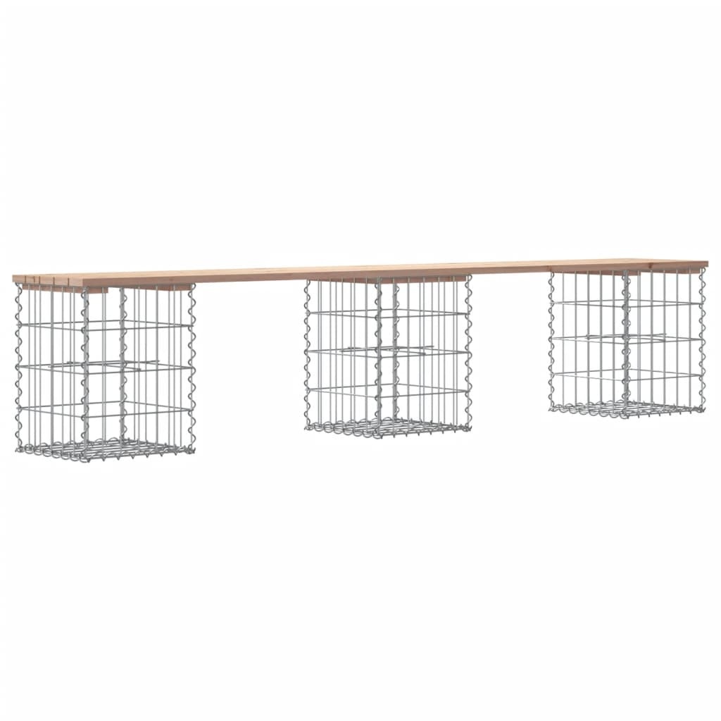 VidaXL Tuinbank Schanskorfontwerp 203x31x42 cm massief grenenhout