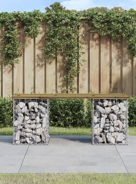 VidaXL Tuinbank schanskorfontwerp 103x31x42 cm geïmpregneerd hout