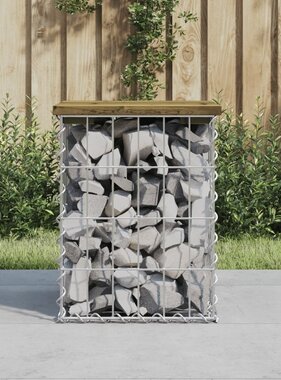 VidaXL Tuinbank schanskorfontwerp 33x31x42 cm geïmpregneerd grenenhout