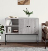 VidaXL Dressoir 100x40x79,5 cm bewerkt hout grijs sonoma eikenkleurig