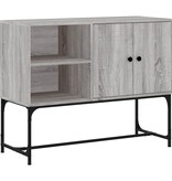VidaXL Dressoir 100x40x79,5 cm bewerkt hout grijs sonoma eikenkleurig