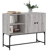 VidaXL Dressoir 100x40x79,5 cm bewerkt hout grijs sonoma eikenkleurig