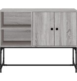 VidaXL Dressoir 100x40x79,5 cm bewerkt hout grijs sonoma eikenkleurig