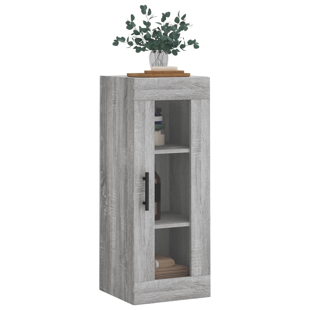 VidaXL Hangkast 34,5x34x90 cm grijs sonoma eikenkleurig