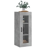 VidaXL Wandkast 34,5x34x90 cm betongrijs