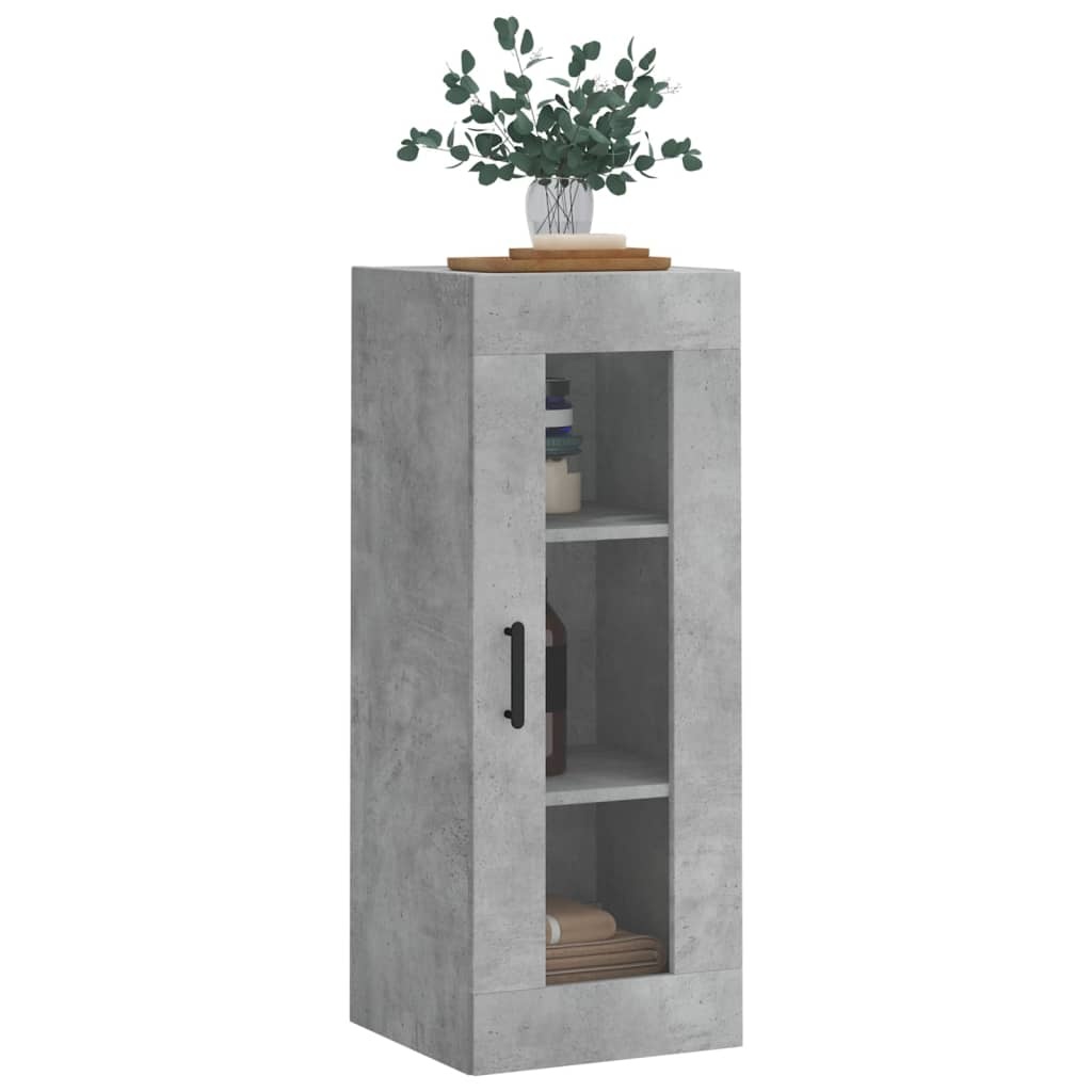VidaXL Wandkast 34,5x34x90 cm betongrijs