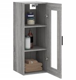 vidaXL Hangkast 34,5x34x90 cm grijs sonoma eikenkleurig