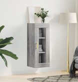 VidaXL Hangkast 34,5x34x90 cm grijs sonoma eikenkleurig