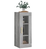 VidaXL Hangkast 34,5x34x90 cm grijs sonoma eikenkleurig