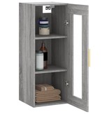 VidaXL Hangkast 34,5x34x90 cm grijs sonoma eikenkleurig