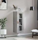 VidaXL Hangkast 34,5x34x90 cm grijs sonoma eikenkleurig