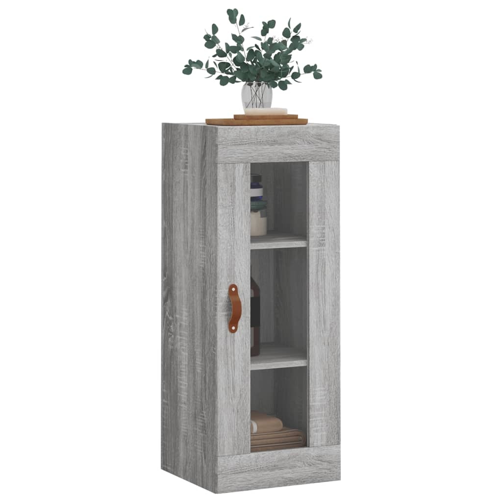 VidaXL Hangkast 34,5x34x90 cm grijs sonoma eikenkleurig
