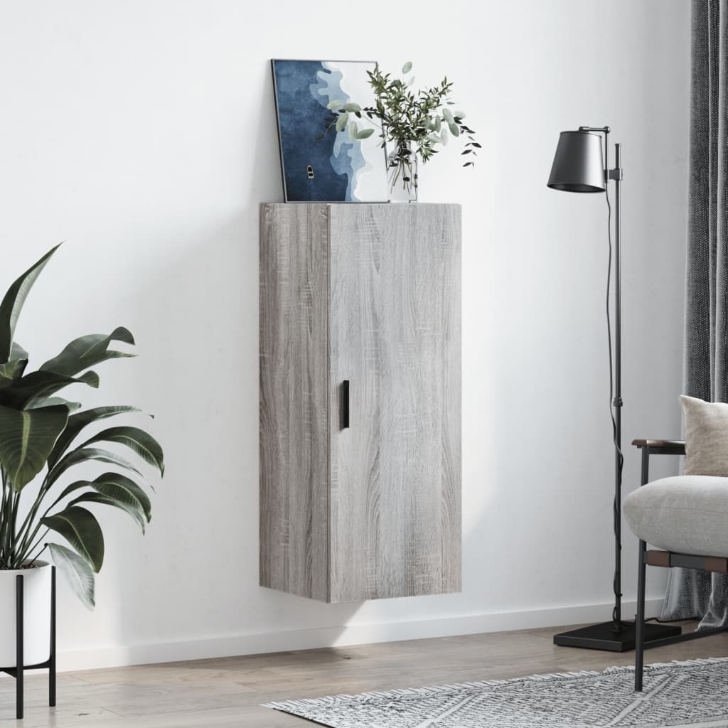 VidaXL Hangkast 34,5x34x90 cm grijs sonoma eikenkleurig