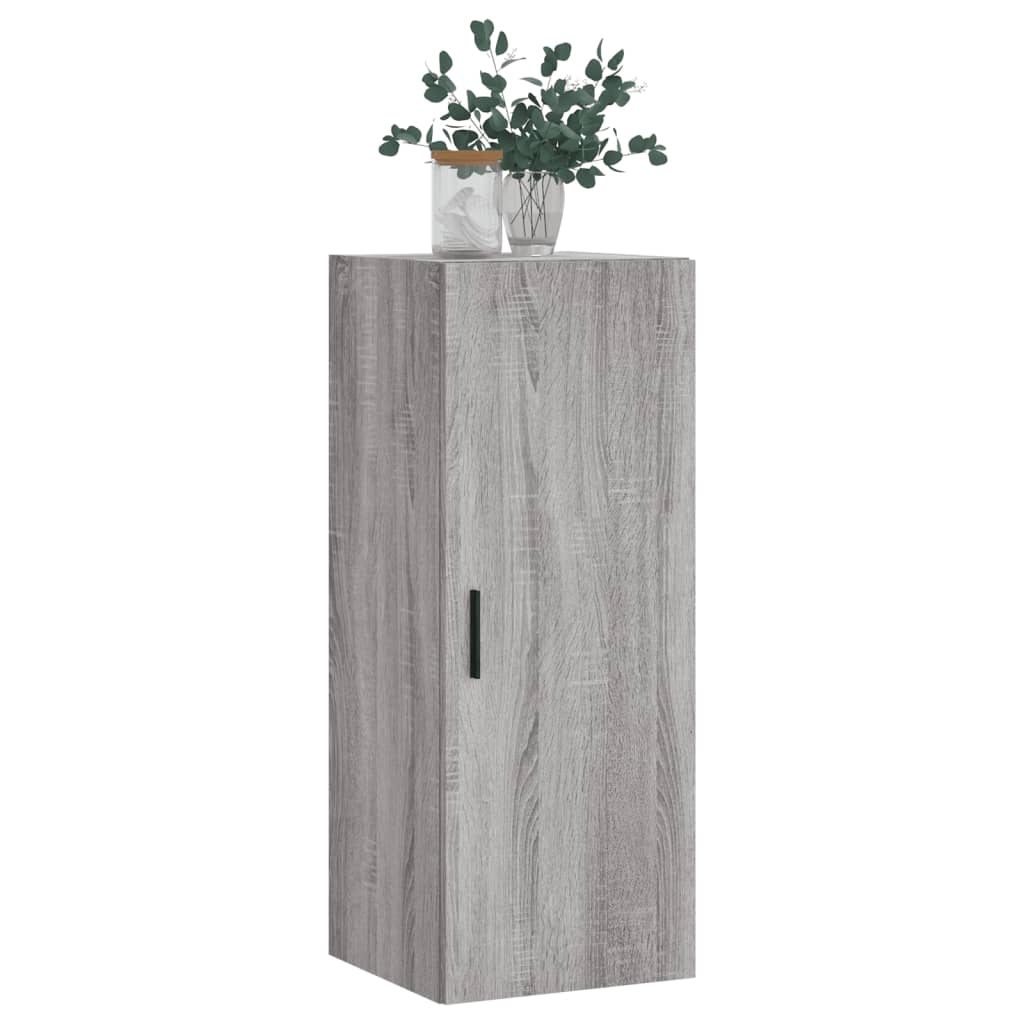 VidaXL Hangkast 34,5x34x90 cm grijs sonoma eikenkleurig