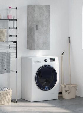 VidaXL Hangkast 34,5x34x90 cm betongrijs