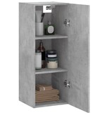 VidaXL Hangkast 34,5x34x90 cm betongrijs