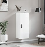 VidaXL Hangkast 34,5x34x90 cm hoogglans wit