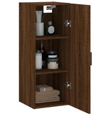 VidaXL Hangkast 34,5x34x90 cm bruineikenkleurig
