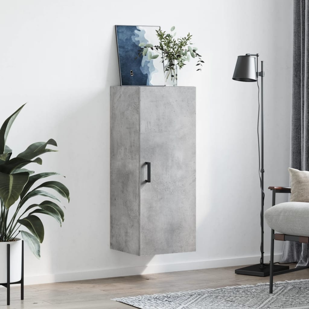 VidaXL Hangkast 34,5x34x90 cm betongrijs