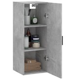 VidaXL Hangkast 34,5x34x90 cm betongrijs