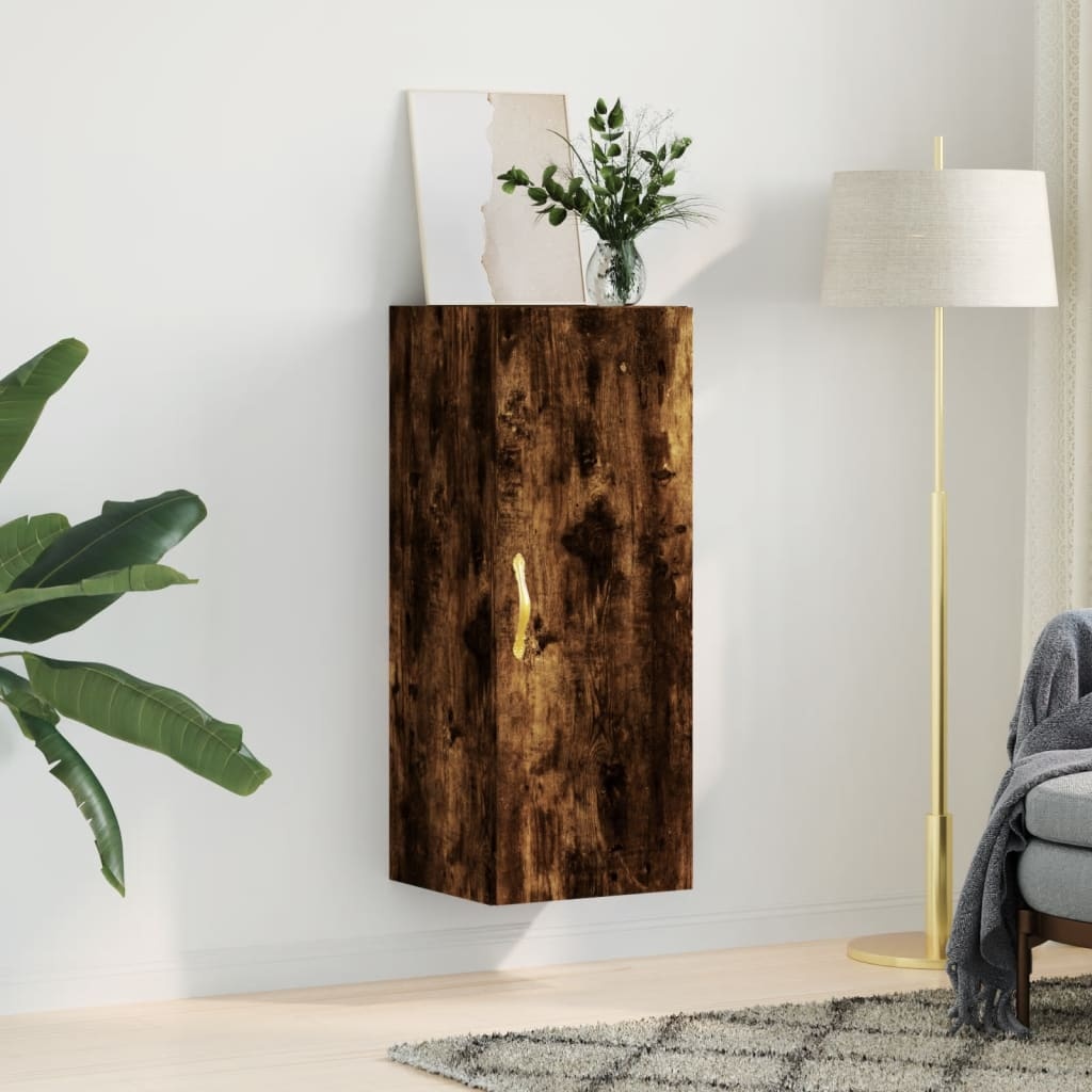 VidaXL Hangkast 34,5x34x90 cm gerookt eikenkleurig