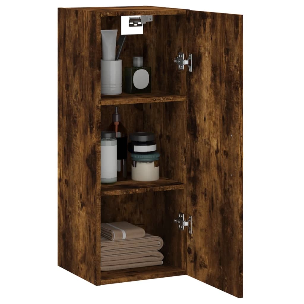 VidaXL Hangkast 34,5x34x90 cm gerookt eikenkleurig