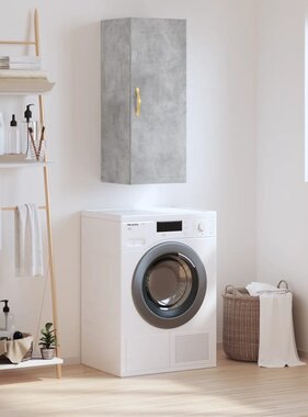 VidaXL Hangkast 34,5x34x90 cm betongrijs