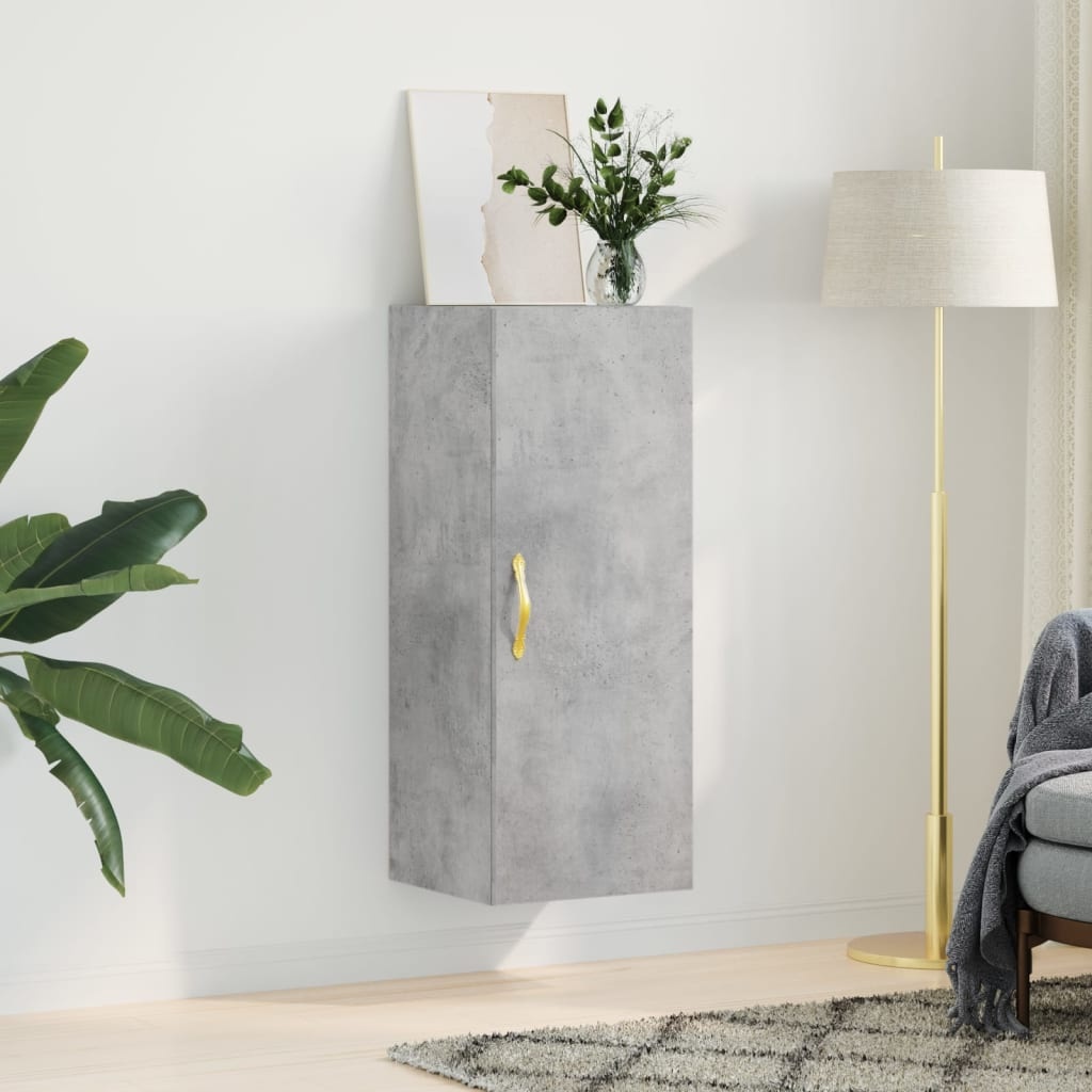 VidaXL Hangkast 34,5x34x90 cm betongrijs