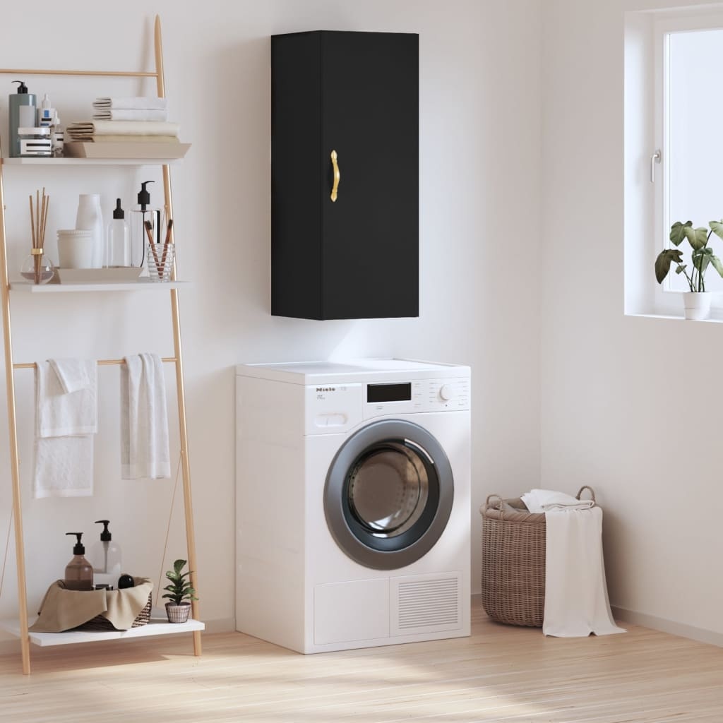 VidaXL Hangkast 34,5x34x90 cm zwart