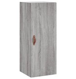 VidaXL Hangkast 34,5x34x90 cm grijs sonoma eikenkleurig